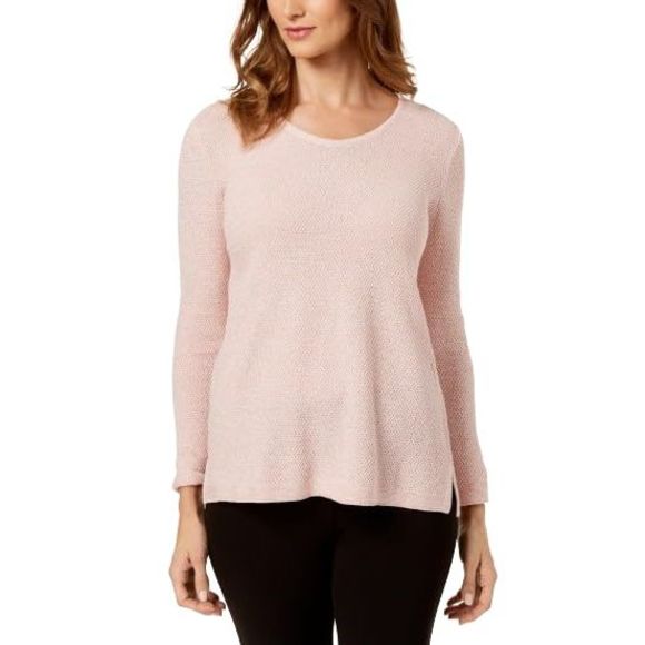 Karen Scott Petite Cotton Sweater - Picture 2 of 2